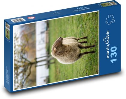 Ovce - zvíře, farma - Puzzle 130 dílků, rozměr 28,7x20 cm
