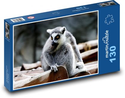 Lemur - zvíře, savec - Puzzle 130 dílků, rozměr 28,7x20 cm