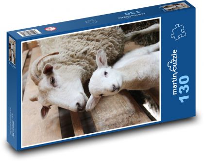 Schaf - Lamm, Tier - Puzzle - 130 Teile
