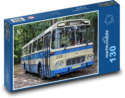 Autobus - Karosa, veterán - Puzzle 130 dílků, rozměr 28,7x20 cm