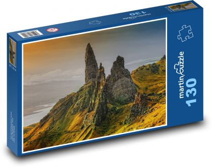 Ostrov Skye - hory, Skotsko - Puzzle 130 dílků, rozměr 28,7x20 cm