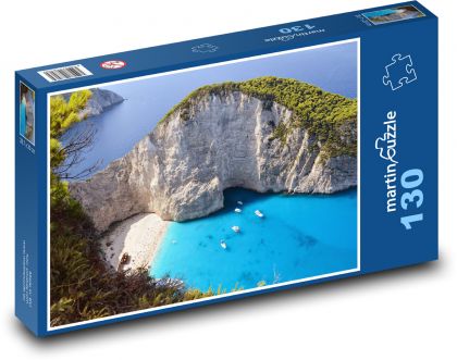 Zakynthos - pláž, ostrov - Puzzle 130 dílků, rozměr 28,7x20 cm