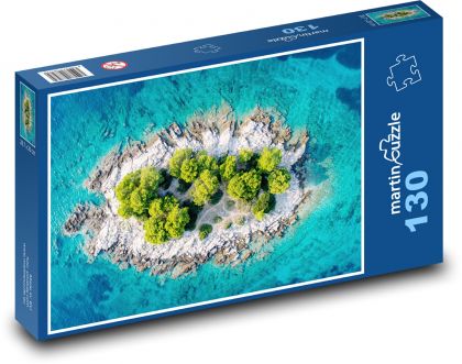 Ostrov - moře, Chorvatsko - Puzzle 130 dílků, rozměr 28,7x20 cm