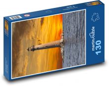 Dauphin Island - maják, západ slnka Puzzle 130 dielikov - 28,7 x 20 cm