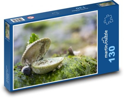 Małż - wodorosty, mech - Puzzle 130 elementów, rozmiar 28,7x20 cm