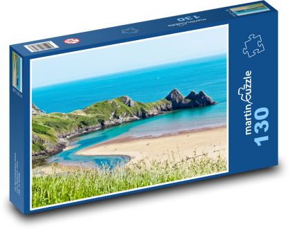 Pláž - pobrežie, more - Puzzle 130 dielikov, rozmer 28,7x20 cm 