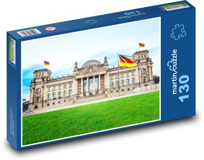 Bundestag - Berlin, Parlament - Puzzle 130 dílků, rozměr 28,7x20 cm