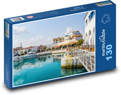 Cypr - port Limassol - Puzzle 130 elementów, rozmiar 28,7x20 cm