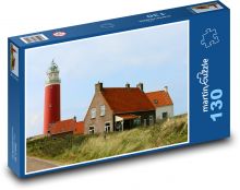 Latarnia morska - Holandia - Morze Północne Puzzle 130 elementów - 28,7x20 cm