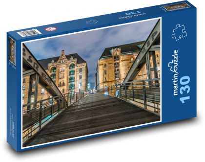 Most - budova, město - puzzle 130 dílků
