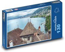 Burg - Festung, Dach Puzzle 130 Teile - 28,7x20 cm