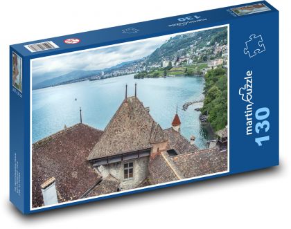 Hrad - pevnost, sřecha - Puzzle 130 dílků, rozměr 28,7x20 cm