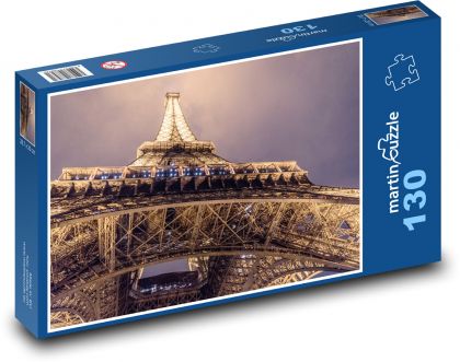 Eiffelova věž - Paříž, Francie - Puzzle 130 dílků, rozměr 28,7x20 cm