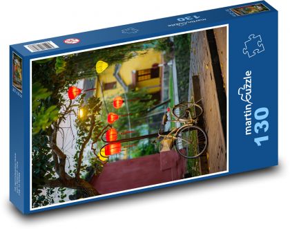Hoi An - Vjetnam, round - Puzzle 130 pieces, size 28.7x20 cm 