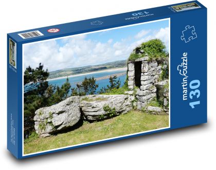 Cornwall - Anglie, pobřeží - Puzzle 130 dílků, rozměr 28,7x20 cm