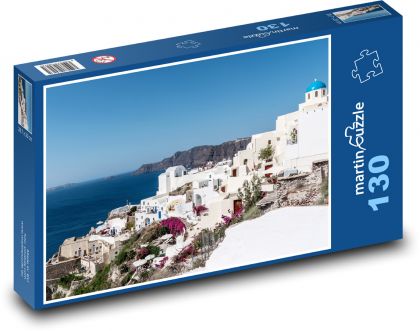 Santorini - Griechenland, Insel - Puzzle - 130 Teile