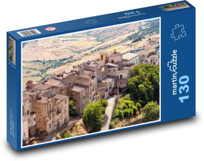 Sicílie - Itálie, město - Puzzle 130 dílků, rozměr 28,7x20 cm