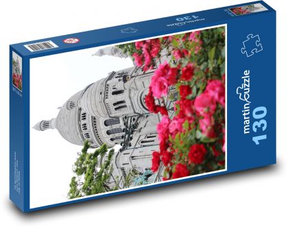 Montmartre - Paryż, Francja - Puzzle 130 elementów, rozmiar 28,7x20 cm