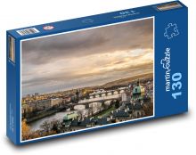 Praga - pejzaż miejski, domy Puzzle 130 elementów - 28,7x20 cm
