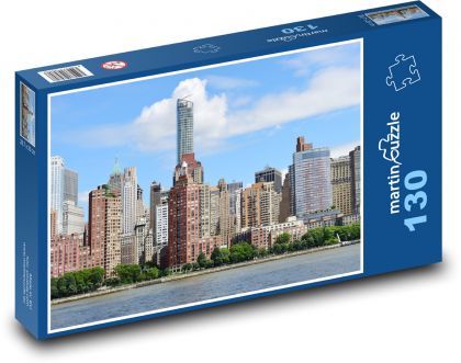 New York - Spojené státy americké, město - Puzzle 130 dílků, rozměr 28,7x20 cm