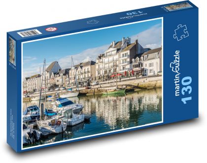 Moře - Francie, lodě  - puzzle 130 dílků
