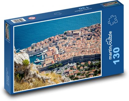 Dubrovník - Chorvatsko, moře - Puzzle 130 dílků, rozměr 28,7x20 cm
