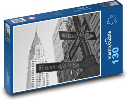 New York - USA, ulice - Puzzle 130 dielikov, rozmer 28,7x20 cm 