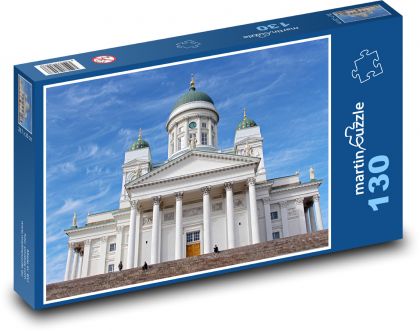 Helsinki - Fínsko, katedrála - Puzzle 130 dielikov, rozmer 28,7x20 cm 