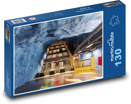 Vlak - metro, stanica - Puzzle 130 dielikov, rozmer 28,7x20 cm 