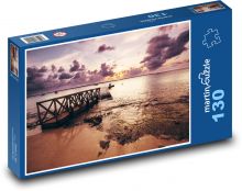 Most- moře, přístav Puzzle 130 - 28,7x20 cm