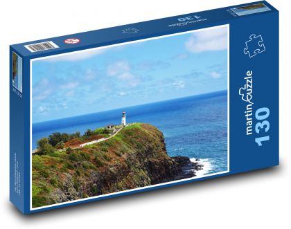 Küste - Leuchtturm, Felsen - Puzzle - 130 Teile