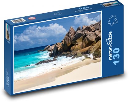 Seysely - La digue, more - Puzzle 130 dielikov, rozmer 28,7x20 cm 