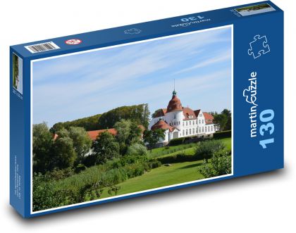 Nordborg - Dánsko, hrad - Puzzle 130 dílků, rozměr 28,7x20 cm