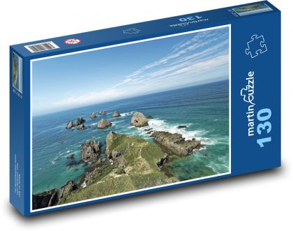 Nugget Point - Nový Zéland, Ostrov - Puzzle 130 dielikov, rozmer 28,7x20 cm 