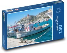 Andratx Port - Mallorca, boats Puzzle 130 pieces - 28.7 x 20 cm 