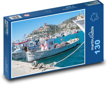 Andratx Port - Mallorca, boats - Puzzle 130 pieces, size 28.7x20 cm 