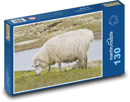 Sylt - Řecko, ovce - Puzzle 130 dílků, rozměr 28,7x20 cm