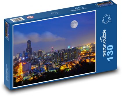Kao -Siung City, Taiwan - Puzzle 130 dielikov, rozmer 28,7x20 cm 