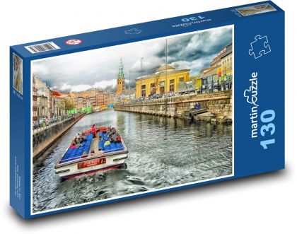 Kopenhagen-Dänemark-Kanal - Puzzle - 130 Teile