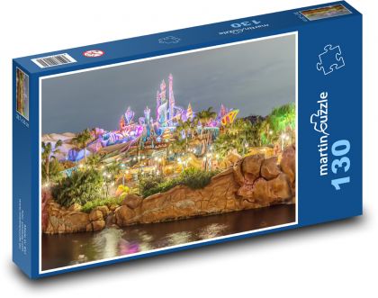 Disney - moře, noc - Puzzle 130 dílků, rozměr 28,7x20 cm