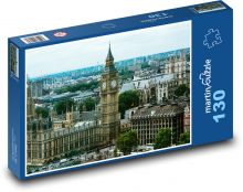 Big Ben - město, Anglie Puzzle 130 dílků - 28,7 x 20 cm