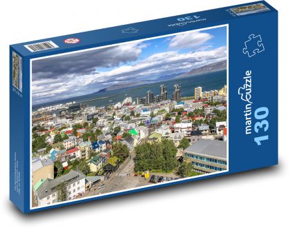 Island-Stadt, Reykjavik - Puzzle - 130 Teile
