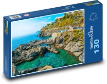 Morze - brzeg morza, woda Puzzle 130 elementów - 28,7x20 cm