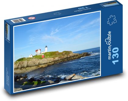 Meer - Leuchtturm, Küste - Puzzle - 130 Teile