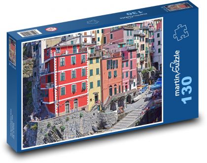 Cinque Terre - wyspa, Włochy - Puzzle 130 elementów, rozmiar 28,7x20 cm