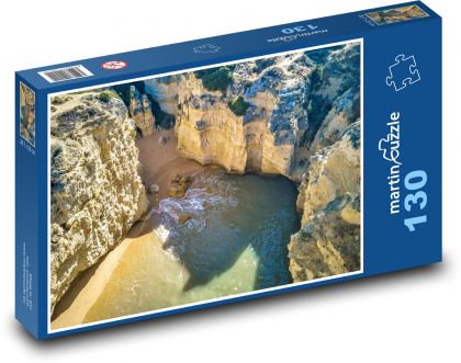 Portugalsko - pláž, more - Puzzle 130 dielikov, rozmer 28,7x20 cm 
