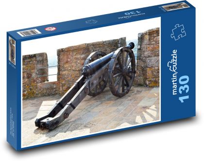 Cannon - Castle, Mont Orgueil - Puzzle 130 pieces, size 28.7x20 cm 