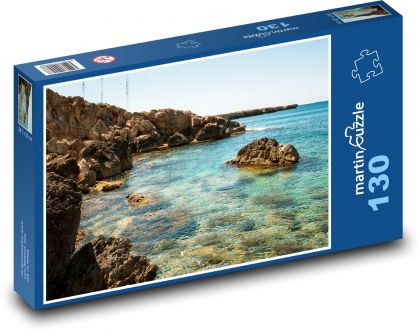 Wybrzeże, Cypr - Puzzle 130 elementów, rozmiar 28,7x20 cm