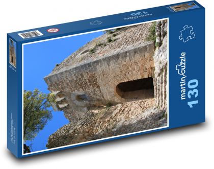 Hrad - zrúcanina, stavba - Puzzle 130 dielikov, rozmer 28,7x20 cm 