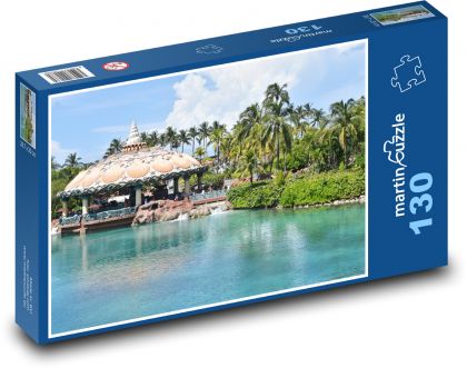 Palmy - moře, příroda - puzzle 130 dílků